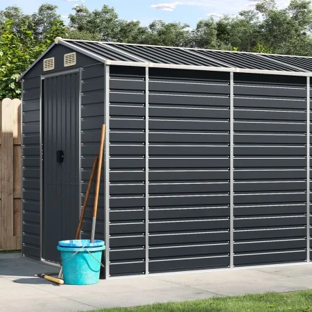 Gartenhaus aus verzinktem Stahl Anthrazit 191x980x198 cm von vidaXL, Schuppen - Ref: Foro24-3188263, Preis: 1,00 €, Rabatt: %