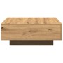 Mesa de Café Roble artisan 80 x 80 x 31 cm Madera contrachapada