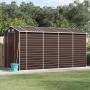 Cobertizo de jardín acero galvanizado marrón 191x385x198 cm by vidaXL, Sheds - Ref: Foro24-3188267, Price: 542,62 €, Discount: %