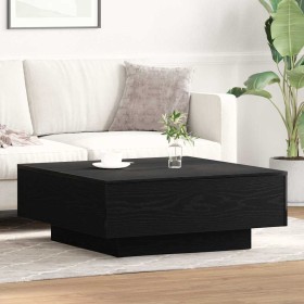 Mesa de Café Roble negro 80 x 80 x 31 cm Madera contrachapada