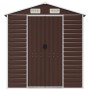Cobertizo de jardín acero galvanizado marrón 191x385x198 cm by vidaXL, Sheds - Ref: Foro24-3188267, Price: 542,62 €, Discount: %