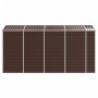Cobertizo de jardín acero galvanizado marrón 191x385x198 cm by vidaXL, Sheds - Ref: Foro24-3188267, Price: 542,62 €, Discount: %