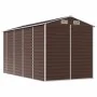 Gartenhaus aus braunem feuerverzinktem Stahl 191x385x198 cm von vidaXL, Schuppen - Ref: Foro24-3188267, Preis: 495,35 €, Raba...
