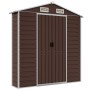 Cobertizo de jardín acero galvanizado marrón 191x385x198 cm by vidaXL, Sheds - Ref: Foro24-3188267, Price: 542,62 €, Discount: %