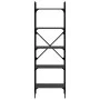 Bookcase with 5 shelves black engineered wood 56x31.5x174cm by vidaXL, Bookcases and shelves - Ref: Foro24-833343, Price: 60,...