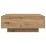 Mesa de Café Roble artesanal 80 x 80 x 31 cm