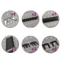 Tableros de clavijas para pared 3 unidades acero 40x58 cm