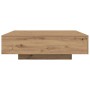 Mesa de Café Roble artesanal 100 x 100 x 31 cm