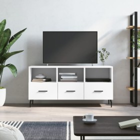 Weißer TV-Schrank aus Holzwerkstoff, 102 x 36 x 50 cm von vidaXL, TV-Möbel - Ref: Foro24-829052, Preis: 84,48 €, Rabatt: %