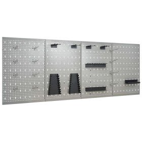 Tableros de clavijas para pared 4 unidades acero 40x58 cm en Organización y almacenamiento de herramientas | Comprar online en F