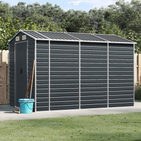 Gartenhaus aus anthrazitfarbenem, verzinktem Stahl, 191 x 300 x 198 cm von vidaXL, Schuppen - Ref: Foro24-3188255, Preis: 546...