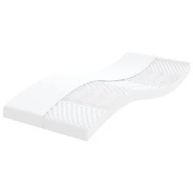 7-Zonen-Schaumstoffmatratze Härte 20 ILD weiß 80x200 cm von vidaXL, Matratzen - Ref: Foro24-356349, Preis: 96,75 €, Rabatt: %