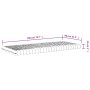 Colchón de espuma de 7 zonas dureza 20 ILD blanco 80x200 cm de vidaXL, Colchones - Ref: Foro24-356349, Precio: 106,55 €, Desc...