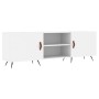 Holzwerkstoff TV-Möbel weiß 150x30x50 cm von vidaXL, TV-Möbel - Ref: Foro24-829068, Preis: 88,41 €, Rabatt: %