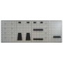 Tableros de clavijas para pared 4 unidades acero 40x58 cm