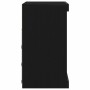 Vitrina Roble Negro 60.5 x 37 x 67 cm Madera contrachapada