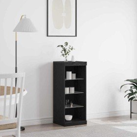 Vitrina Roble negro 41 x 37 x 100 cm Madera contrachapada en Aparadores | Comprar online en Foro24