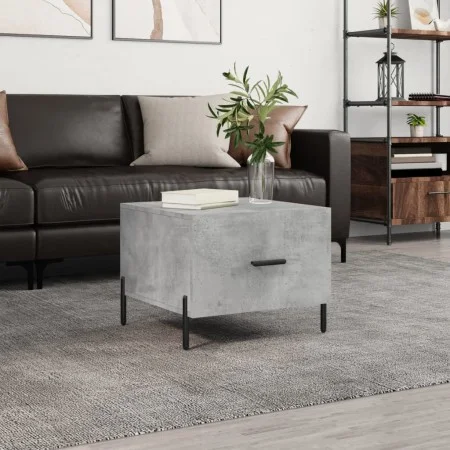 Concrete gray engineered wood coffee table 50x50x40 cm by vidaXL, Coffee table - Ref: Foro24-829420, Price: 42,14 €, Discount: %