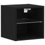 Gabinete de TV 2 pcs Negro 30 x 28.5 x 30 cm