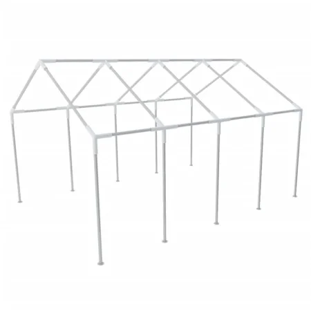 Steel structure for party tent 8 x 4 m by vidaXL, Structures for tents and gazebos - Ref: Foro24-40154, Price: 617,77 €, Disc...