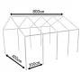 Steel structure for party tent 8 x 4 m by vidaXL, Structures for tents and gazebos - Ref: Foro24-40154, Price: 617,77 €, Disc...