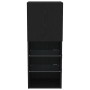 Mueble de TV Montado en la Pared Roble Negro 40,5 x 30 x 102 cm