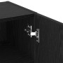 Mueble de TV Montado en la Pared Roble Negro 40,5 x 30 x 102 cm