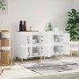 Aparadores 2 uds madera contrachapada blanco 60x35x70 cm de vidaXL, Aparadores - Ref: Foro24-3185751, Precio: 139,16 €, Descu...