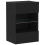 Gabinete de TV 2 pcs Negro 40 x 30 x 60.5 cm