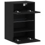 Gabinete de TV 2 pcs Negro 40 x 30 x 60.5 cm