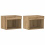 Gabinete de TV 2 pcs Roble artisan 40 x 30 x 30 cm
