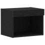 Gabinete de TV Roble negro 40 x 30 x 30 cm Madera contrachapada