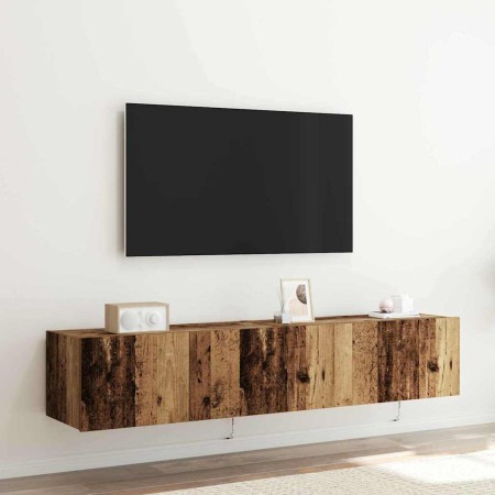 Mueble de TV Montado en la Pared Madera vieja 80 x 35 x 31 cm