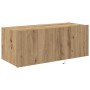 Mueble de TV Montado en la Pared Roble artisan 80 x 35 x 31 cm
