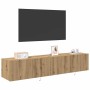 Mueble de TV Montado en la Pared Roble artisan 80 x 35 x 31 cm
