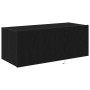Mueble de TV Montado en la Pared Roble negro 80 x 35 x 31 cm