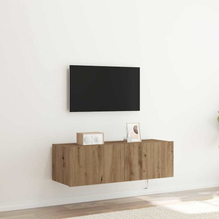 Mueble de TV Montado en la Pared Roble artesanal en Muebles TV | Comprar online en Foro24
