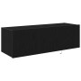 Mueble de TV Montado en la Pared Roble negro 100 x 35 x 31 cm