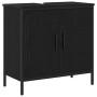 Mueble para lavabo de baño Roble negro 60 x 30 x 60 cm