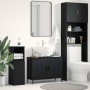 Mueble para lavabo de baño Roble negro 80 x 30 x 60 cm
