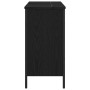 Mueble para lavabo de baño Roble negro 80 x 30 x 60 cm