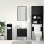 Mueble para lavabo de baño Roble negro 60 x 30 x 60 cm