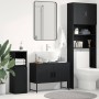 Mueble para lavabo de baño Roble negro 80 x 30 x 60 cm