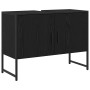 Mueble para lavabo de baño Roble negro 80 x 30 x 60 cm