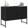 Mueble para lavabo de baño Roble negro 80 x 30 x 60 cm