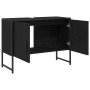 Mueble para lavabo de baño Roble negro 80 x 30 x 60 cm