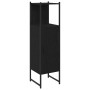 Gabinete de Baño con estante Roble negro 33 x 33 x 120.5 cm