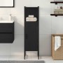 Gabinete de Baño con estante Roble negro 33 x 33 x 120.5 cm