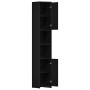Mueble de baño de madera de roble negro 30x30x183,5 cm