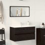 Conjunto de Muebles de Baño 2 pcs Roble Negro 80 x 38.5 x 45 cm